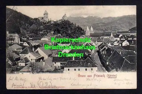 118014 AK Friesach Kärnten 1902 nach Planig Rheinhessen