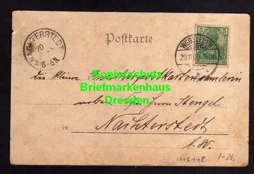 116178 AK Rodersdorf Wegeleben 1900 Gasthof zum deutschen Kaiser