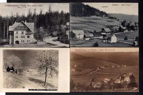 105952 4 AK Rehefeld Jagdschloß 1925 Waldhaus Alte Schule im Winter 1929