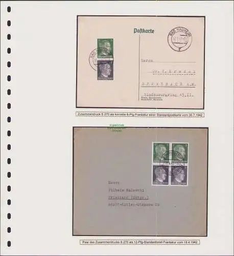 B-50035 Brief DR Deutsches Reich 1 Pfennig Hitler aus MHB KZ 37 38 Einschreiben