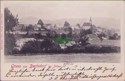 171624 AK Bertsdorf bei Zittau 1900 Panorama