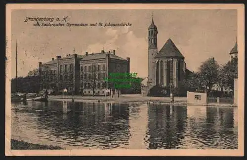 51836 AK Brandenburg Havel Saldersches Gymnasium St. Johanneskirche 1908 1910