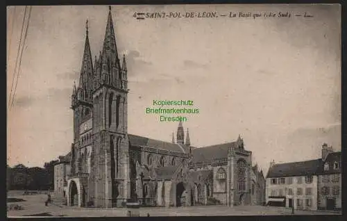 51848 AK Saint-Pol-de-Leon Bretagne Kirche um 1915