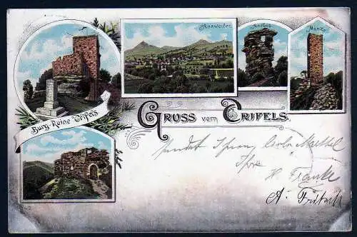 52103 AK Trifels Burg Ruine 1899 Annweiler Anebos Münz