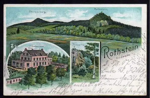 52071 AK Rothstein Georgenberg Restaurant 1907 Sohland am Rotstein