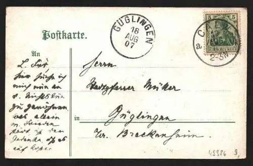 49986 AK Calw von Süden 1907