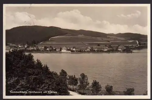 46404 AK Herzhausen am Edersee Fotokarte 1935 bei Frankenberg Eder