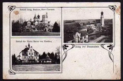 46364 AK Ising Schloß Czermak Baron Hertling 1922