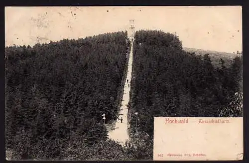 39102 AK Hochwald Aussichtsturm 1908