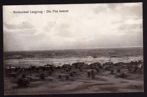 39094 AK Ostseebad Langeoog Die Flut kommt 1932