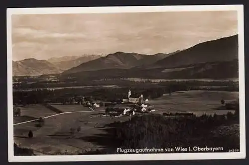 39005 AK Fotokarte Wies i. Oberbayern Luftbild 1941