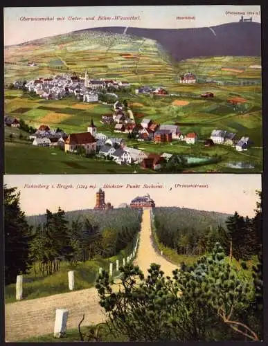 36166 2 AK Oberwiesenthal Fichtelberg  Verlag Vogel um 1920