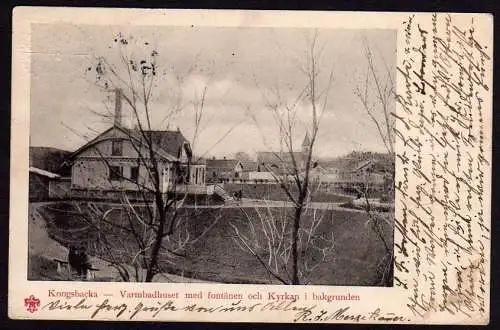 36296 AK Kongsbacka Varmbadhuset Kyrkan Upphärad 1907