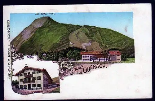 36412 AK Oberach Gasthaus Glasl Wallberg vor 1906