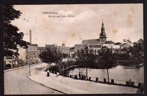 36114 AK Insterburg Opr. Partie am Schloßteich 1925