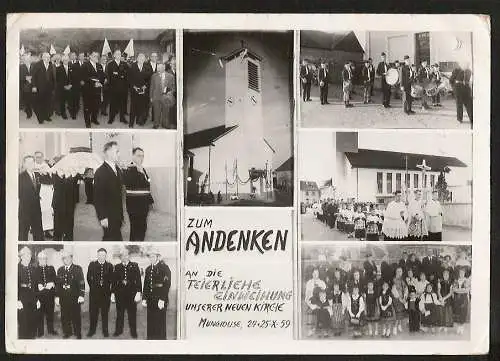 24510 AK Munchouse Einweihung Kirche 1959 Foto-Karte