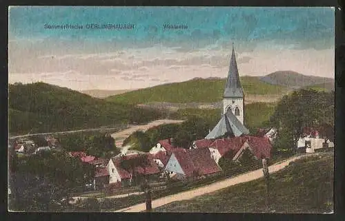 25180 AK Oerlinghausen Westseite Kirche , gelaufen 1939