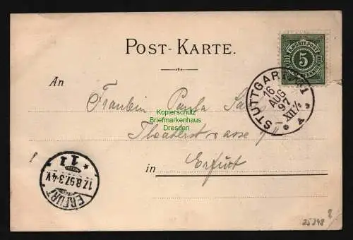 25248 AK Radfahrer Fahrrad All Heil Künstlerkarte Hildebrand Stuttgart 1897