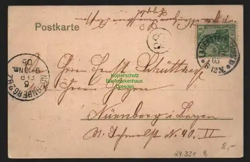 24331 AK Lauenstein Markt vom Hotel zum Löwen aus gesehen 1905