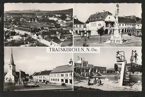 23826 AK Traiskirchen N. Oe. Rathaus Keller Freibad Markt Niederösterreich