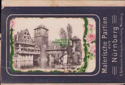 170256 AK Nürnberg 1905 Passepartout Henkersteg mit Hülle Malerische Partien