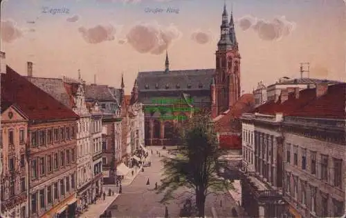 170260 AK Liegnitz Legnica Großer Ring 1916 Kirche