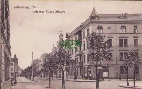 170013 AK Wittenberge Elbe 1913 Johannes Runge Strasse