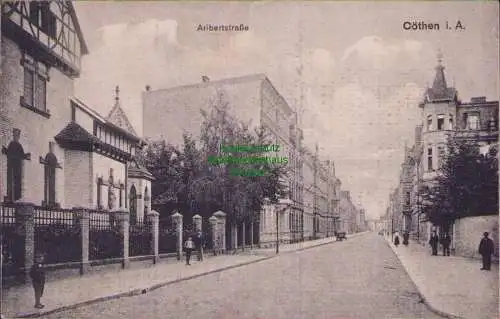 170071 AK Cöthen Köten i. A. um 1915 Aribertstraße