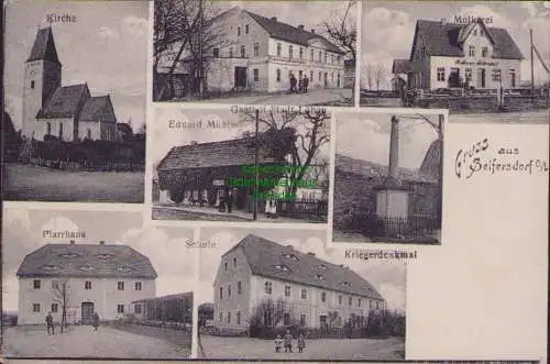 170039 AK Seifersdorf Oberlausitz 1918 Kirche Gasthof Molkerei Pfarrhaus Schule