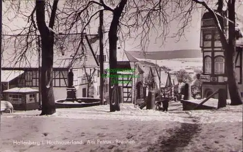 170135 AK Hallenberg Hochsauerland Am Petrus Brunnen Winter 1956