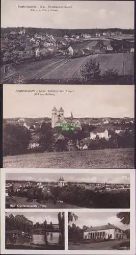 158800 3 AK Klosterlausnitz i. Thür. Villen Kurort 1913 Blick vom Buchberg 1915