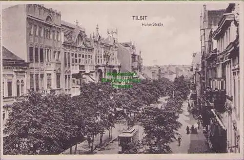 165262 AK Tilsit Sowetsk 1915 Hohe Straße