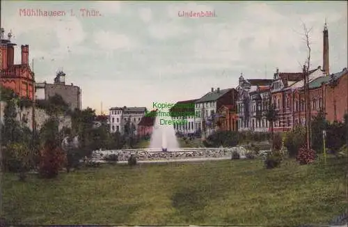 165347 AK Mühlhausen i. Thür. Lindenbühl 1908