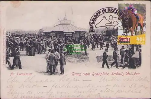 165286 AK Rennplatz Seidnitz-Dresden um 1900 Verlag O. Schleich Nachf. 2343