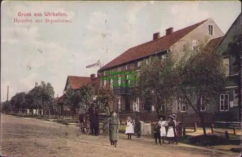 161507 AK Gruss aus Wirballen 1907 nach Brussel Schaerbeek Belgien Virbalis