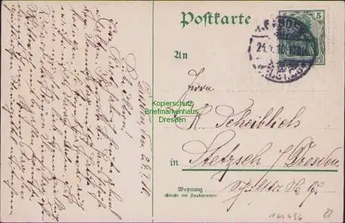 161496 AK Regimentskarte Sachsen Dresden Wappen gerägt 1910 Gott segne Sachsen