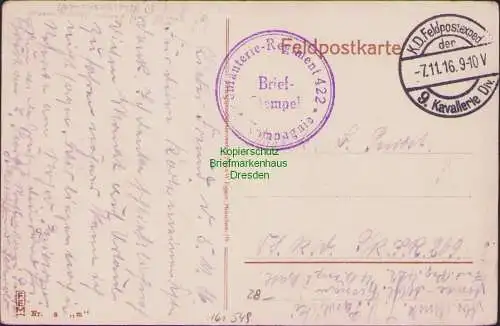 161549 AK Pinsk KIEWERSTRASSE Feldpost 1916 Belarus