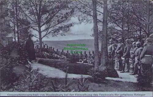 161432 AK Pisz Johannisburg Ostpreußen 1916 Generalfeldmarschall von Hindenburg