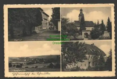 145643 AK Zschernitzsch bei Schmölln 1936 Gasthof Kirche Schule Landpoststempel