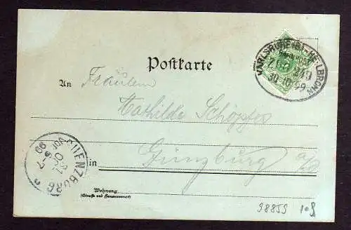 98859 AK Bretten Marlt Rathaus Simel Turm Melanchthon Denkmal 1899