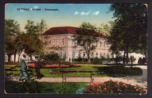 92544 AK Novi Sad Нови Сад Neusatz Újvidék Ujvidek Setater Promenade 1915 Feldpo