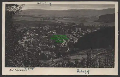 152122 AK Bad Salzdetfurth Panorama mit Bahnhof um 1935