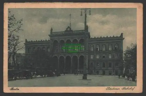 152155 AK Berlin Potsdamer Bahnhof 1923 Straßenseite Droschken