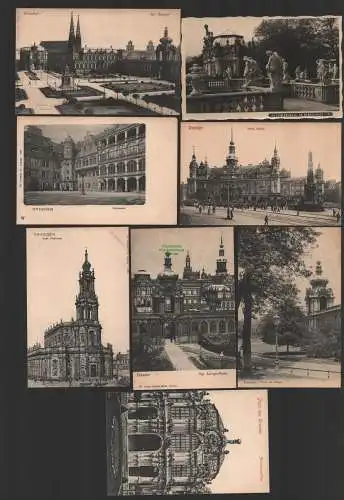 151920 8 AK Dresden Schloss Zwinger Schlosshof Kronentor Hofkirche um 1905