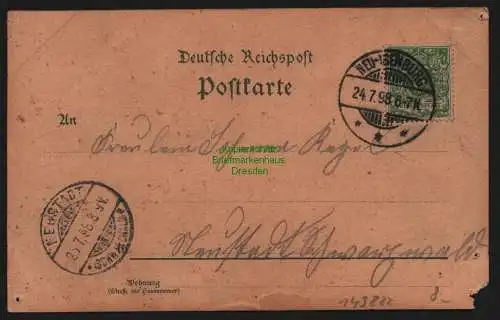 149822 AK Neu Isenburg 1898 Gartenwirtschaft zur neuen Anlage