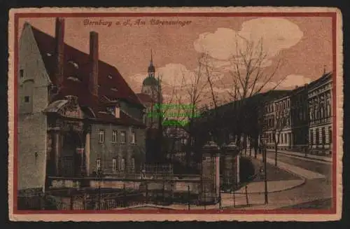 149876 AK Bernburg Saale 1917 Am Bärenzwinger