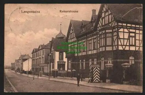 143749 AK Langensalza Kaiserstrasse 1910 Wache Soldat Kaserne ?