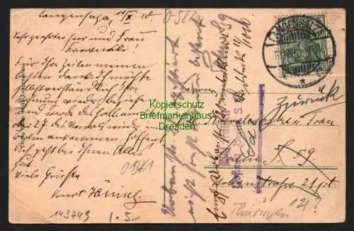 143749 AK Langensalza Kaiserstrasse 1910 Wache Soldat Kaserne ?