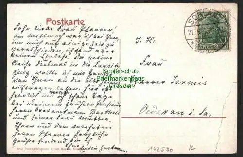 142530 AK Gruss aus Ober-Sohland am Rothstein 1911 Administration Gasthaus Heinr