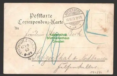 141371 AK Hartenberg Elbingerode 1903 B. Angerstein Wernigerode